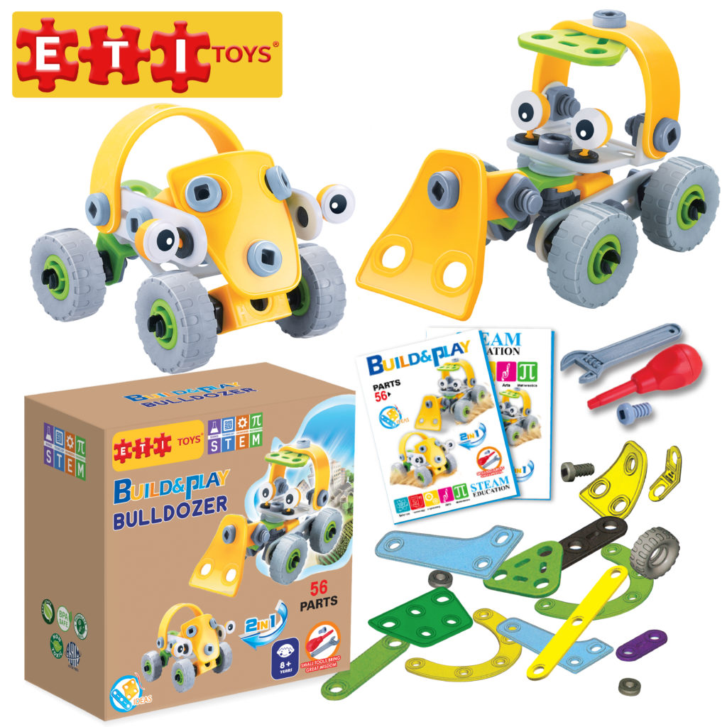 ETI Toys Play and Learn Lil' Engineers 56 Piece Build & Play